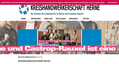 Desktop Screenshot of kreishandwerkerschaft-herne.de